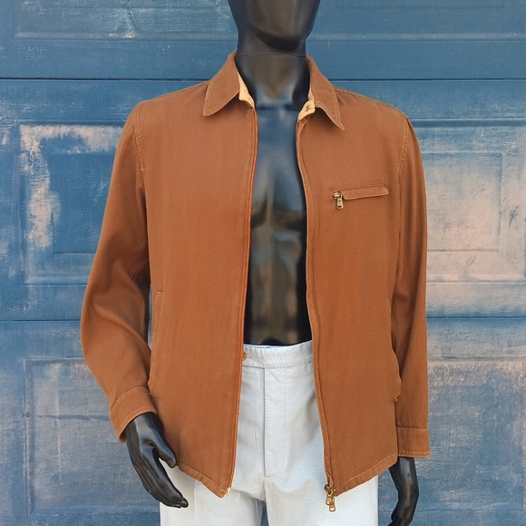 GIMO'S SUMMER MEN'S FULL ZIP LUXURY JACKET (ITALY) - Picture 6 of 17